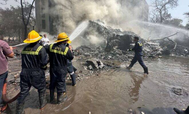 Photos: Passenger plane crashes in India
