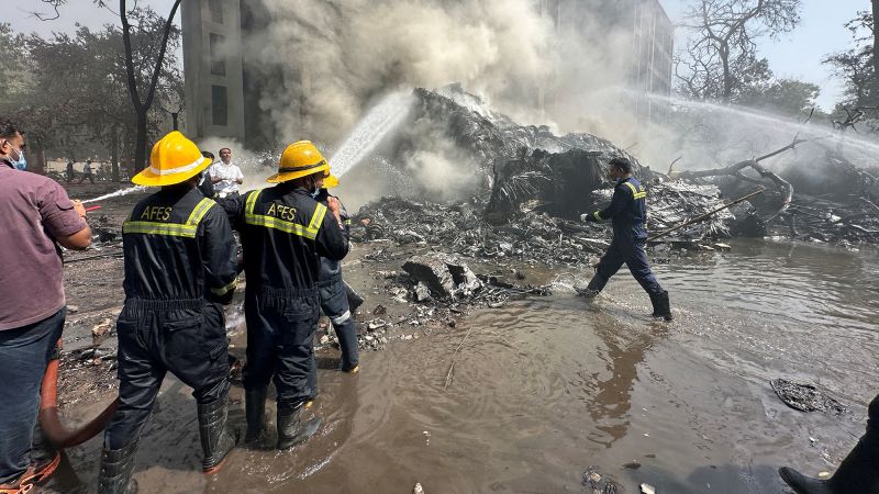 Photos: Passenger plane crashes in India