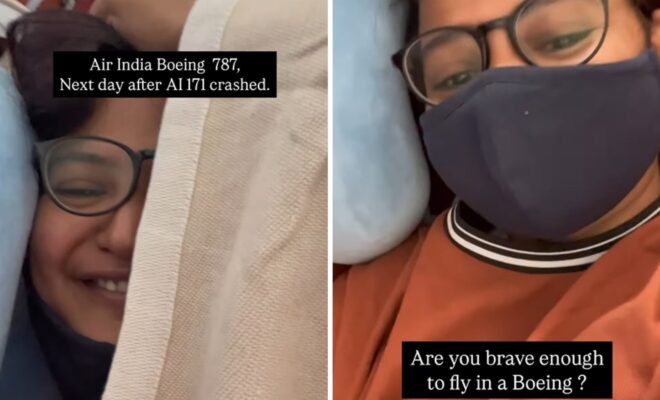 ‘Bana liya content? Mil gye views?’: Woman slammed for reel on ‘empty’ Air India flight day after Ahmedabad crash | Trending